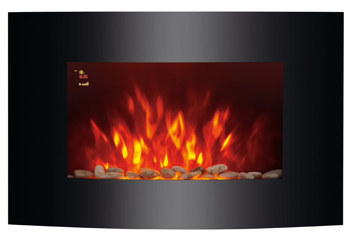 Απεικονίζεται το τζάκι.